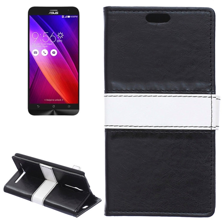 Color Matching Flip Leather Case with Holder & Card Slots & Wallet for ASUS Zenfone 2