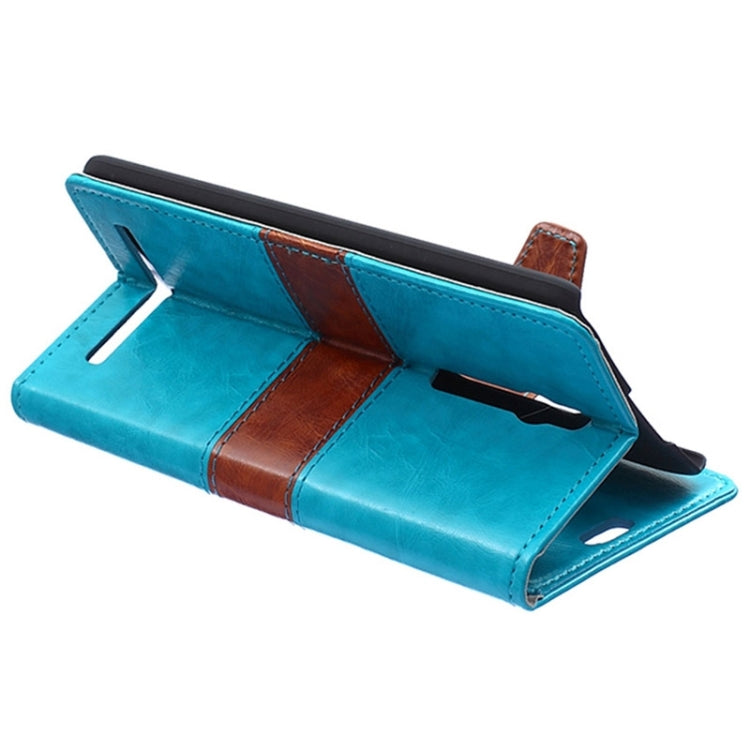 Color Matching Flip Leather Case with Holder & Card Slots & Wallet for ASUS Zenfone 2
