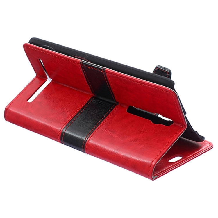 Color Matching Flip Leather Case with Holder & Card Slots & Wallet for ASUS Zenfone 2