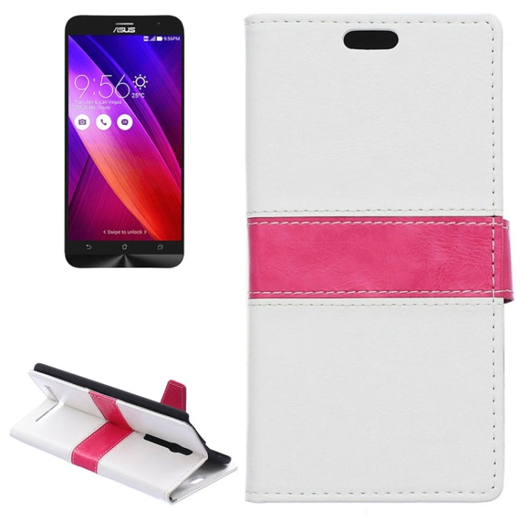 Color Matching Flip Leather Case with Holder & Card Slots & Wallet for ASUS Zenfone 2