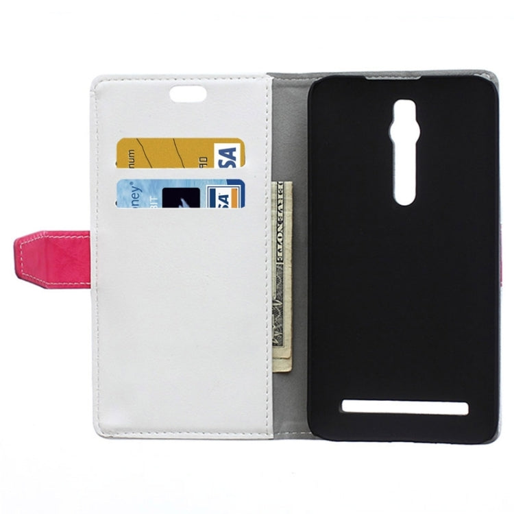 Color Matching Flip Leather Case with Holder & Card Slots & Wallet for ASUS Zenfone 2
