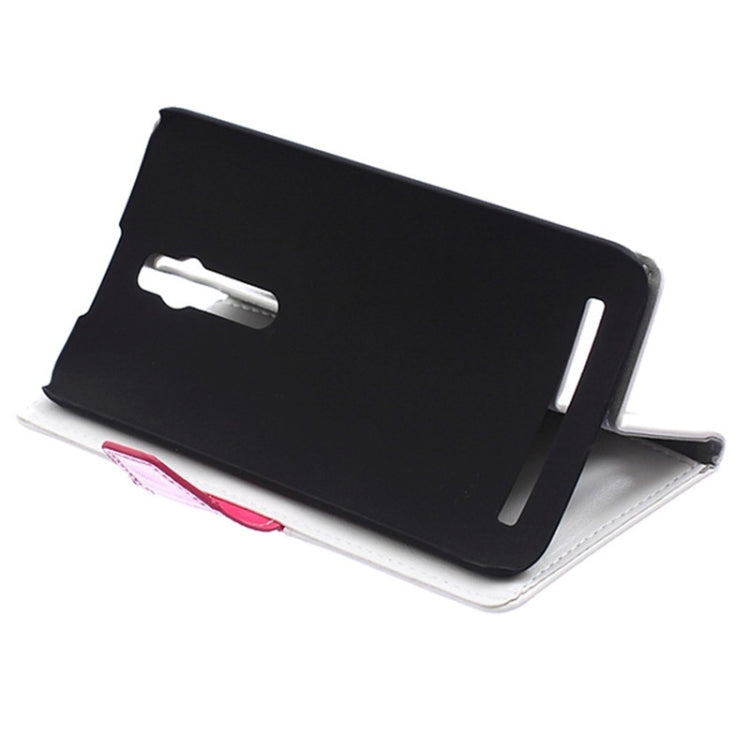 Color Matching Flip Leather Case with Holder & Card Slots & Wallet for ASUS Zenfone 2