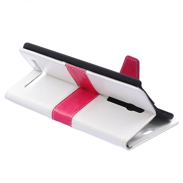 Color Matching Flip Leather Case with Holder & Card Slots & Wallet for ASUS Zenfone 2