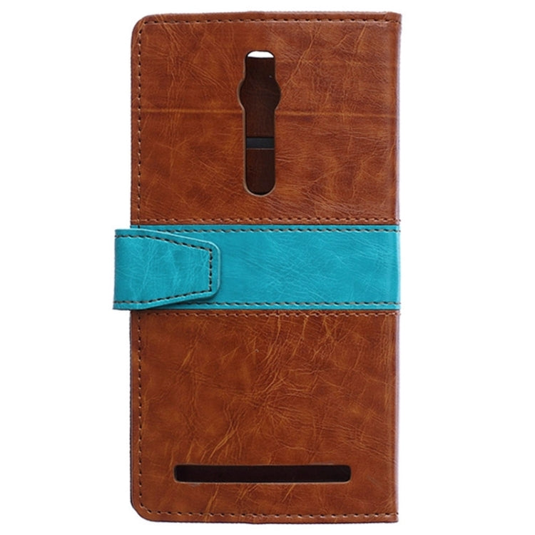 Color Matching Flip Leather Case with Holder & Card Slots & Wallet for ASUS Zenfone 2