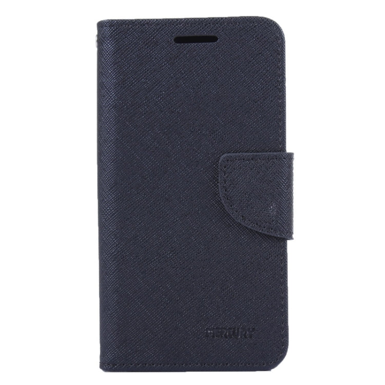 MERCURY Cross Texture Contrast Color Style Leather Case with Holder & Card Slots & Wallet for Sony Xperia E3