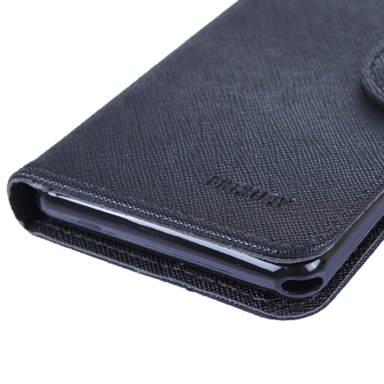 MERCURY Cross Texture Contrast Color Style Leather Case with Holder & Card Slots & Wallet for Sony Xperia E3