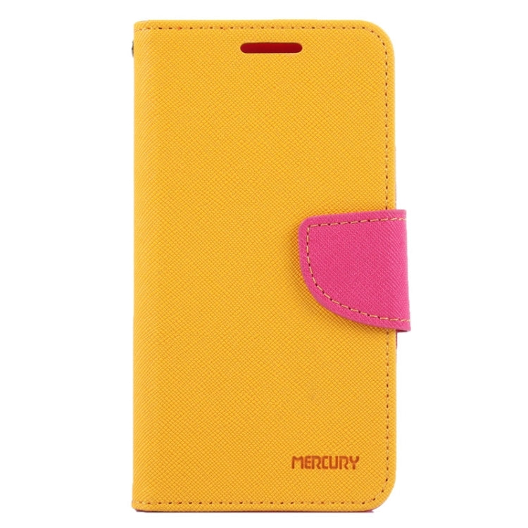 MERCURY Cross Texture Contrast Color Style Leather Case with Holder & Card Slots & Wallet for Sony Xperia E3