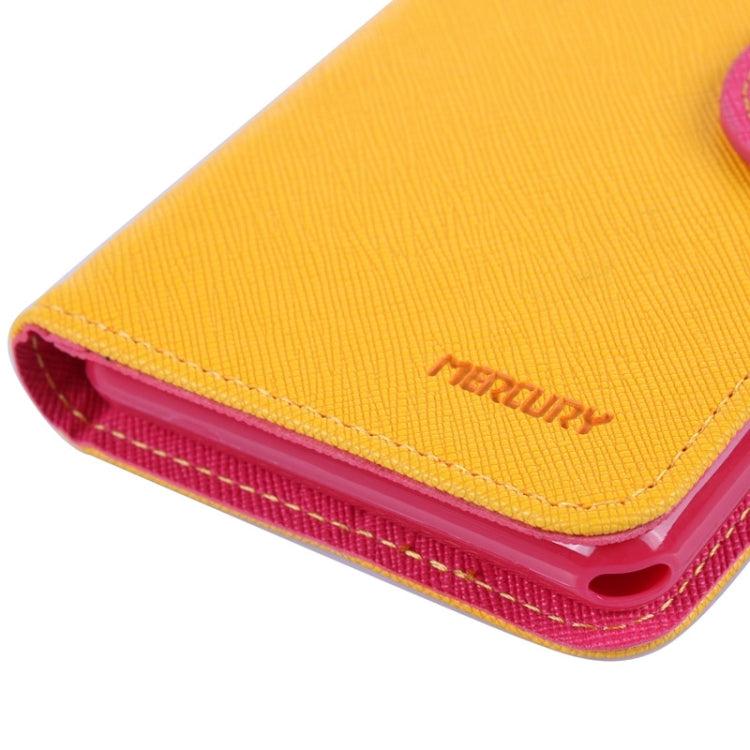 MERCURY Cross Texture Contrast Color Style Leather Case with Holder & Card Slots & Wallet for Sony Xperia E3