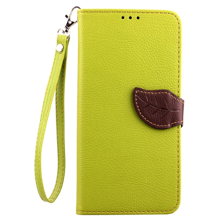 Leaf Magnetic Snap Litchi Texture Horizontal Flip Leather Case with Card Slots & Wallet & Holder & Lanyard for Google Nexus 6
