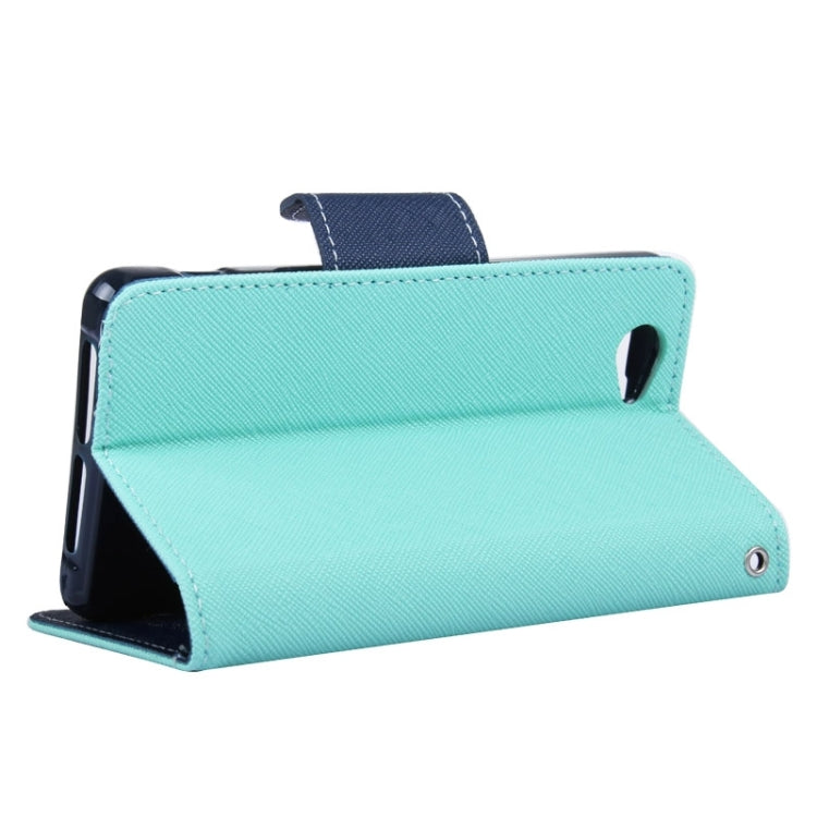 MERCURY Cross Texture Contrast Color Style Leather Case with Holder & Card Slots & Wallet for Sony Xperia Z1 Compact