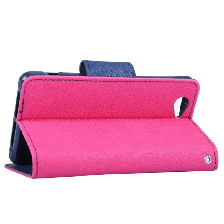 MERCURY Cross Texture Contrast Color Style Leather Case with Holder & Card Slots & Wallet for Sony Xperia Z1 Compact