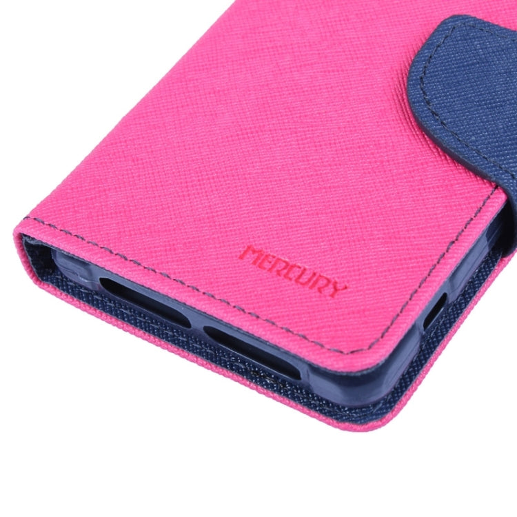 MERCURY Cross Texture Contrast Color Style Leather Case with Holder & Card Slots & Wallet for Sony Xperia Z1 Compact