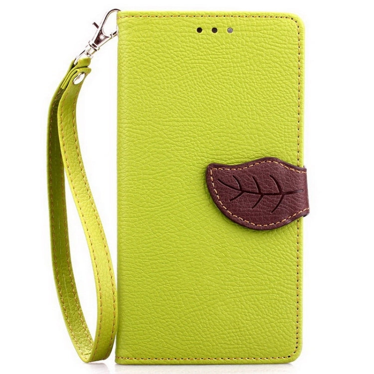 Leaf Magnetic Snap Litchi Texture Horizontal Flip Leather Case with Card Slots & Wallet & Holder & Lanyard for LG G4