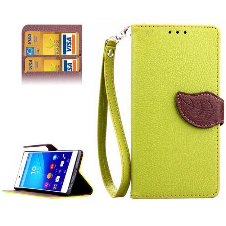 Leaf Magnetic Snap Litchi Texture Leather Case with Holder & Card Slots & Wallet for Sony Xperia Z4