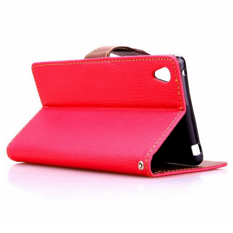 Leaf Magnetic Snap Litchi Texture Leather Case with Holder & Card Slots & Wallet for Sony Xperia Z4