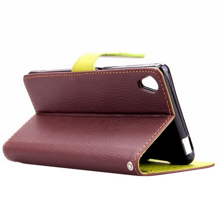 Leaf Magnetic Snap Litchi Texture Leather Case with Holder & Card Slots & Wallet for Sony Xperia Z4