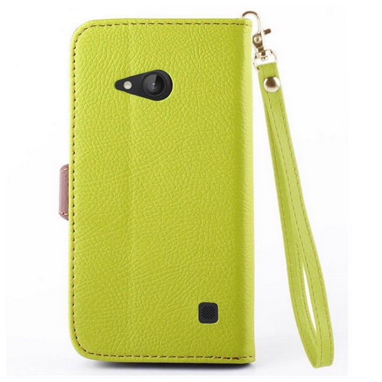 Leaf Magnetic Snap Litchi Texture Horizontal Flip Leather Case with Card Slots & Wallet & Holder & Lanyard for Nokia Lumia 730