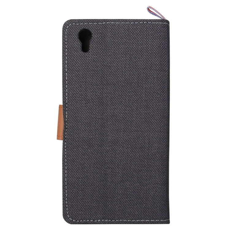 Denim Texture Horizontal Flip Leather Case with Card Slots & Holder for Lenovo P70