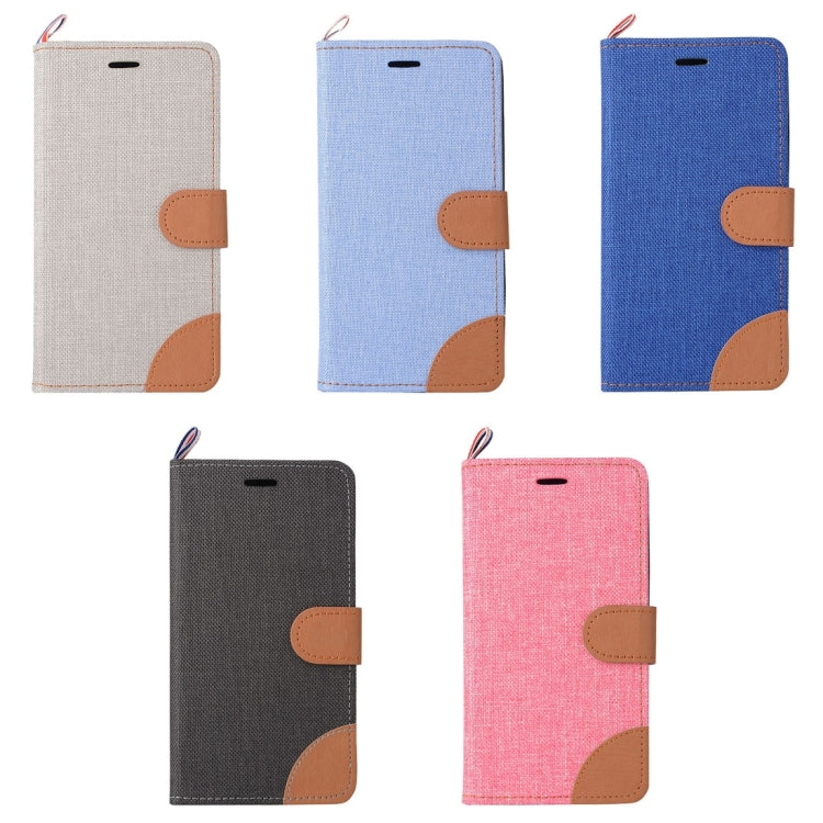 Denim Texture Horizontal Flip Leather Case with Card Slots & Holder for Lenovo P70
