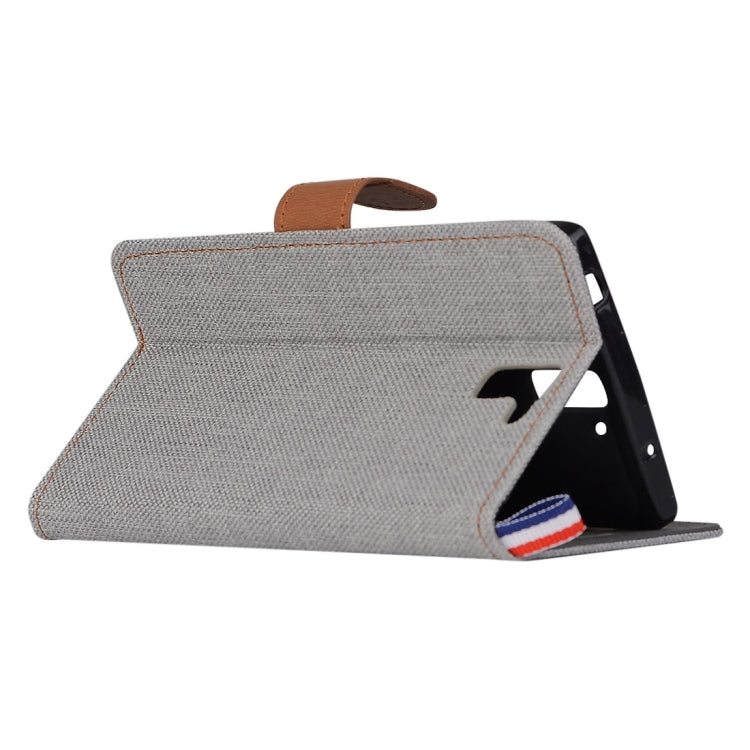 Denim Texture Horizontal Flip Leather Case with Card Slots & Holder for OnePlus One