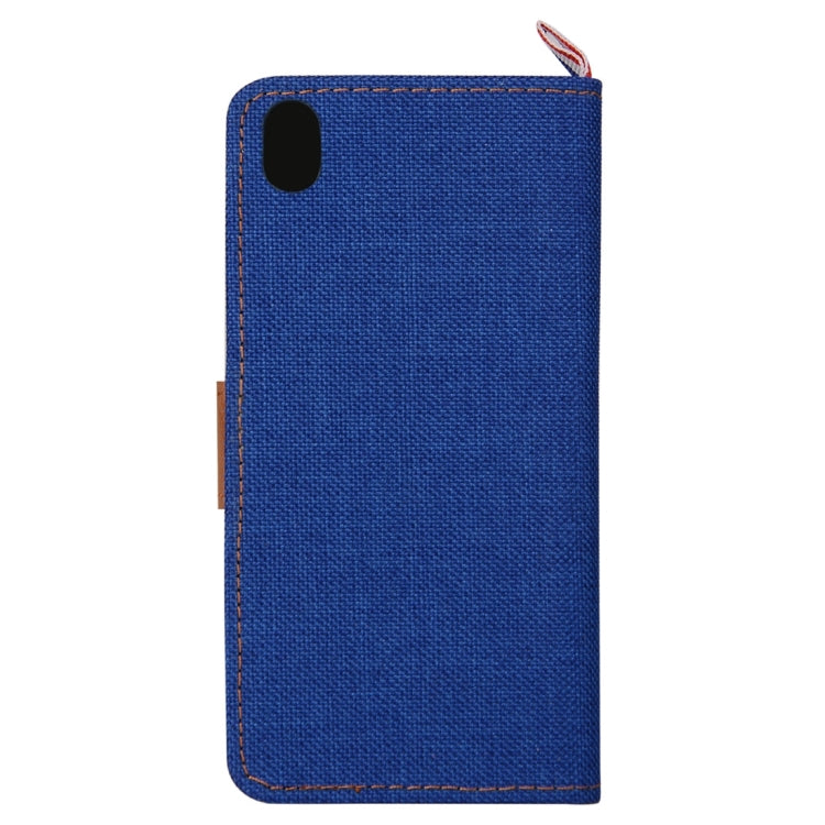 Denim Texture Horizontal Flip Leather Case with Card Slots & Holder for OnePlus X