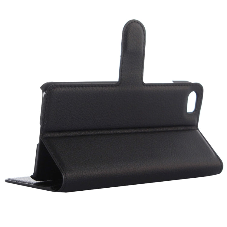 For Xiaomi  Mi5 Litchi Texture Horizontal Flip Leather Case with Holder & Card Slots & Wallet