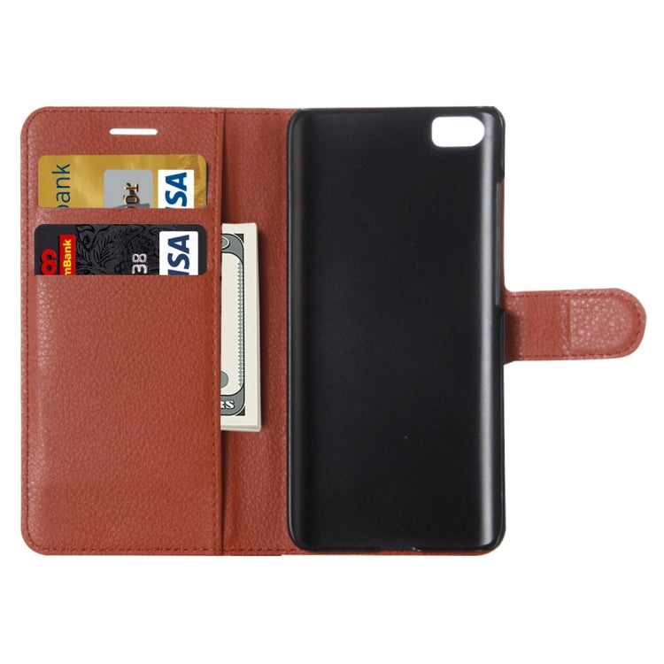 For Xiaomi  Mi5 Litchi Texture Horizontal Flip Leather Case with Holder & Card Slots & Wallet