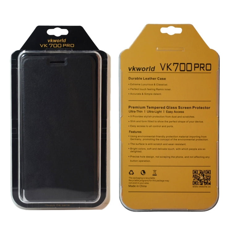 Protective Leather Case for VKworld VK700 Pro(S-MPH-1096)(Black)