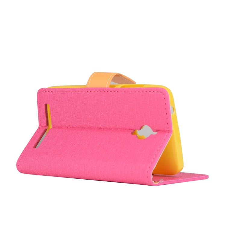 Denim Texture Horizontal Flip Solid Color Leather Case with Holder & Card Slots & Wallet for Asus Zenfone Go / ZC500TG