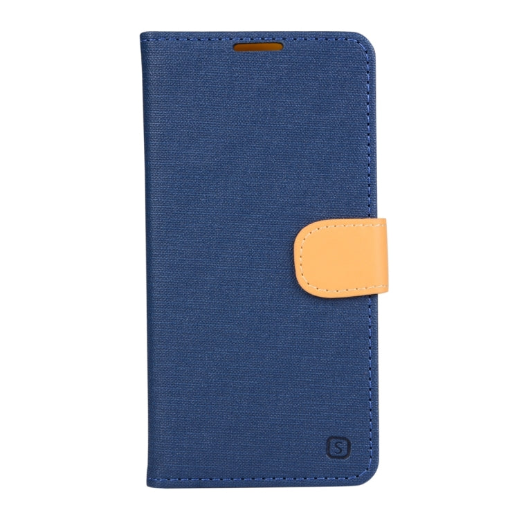 Denim Texture Horizontal Flip Solid Color Leather Case with Holder & Card Slots & Wallet for Asus ZenFone Zoom / ZX551ML