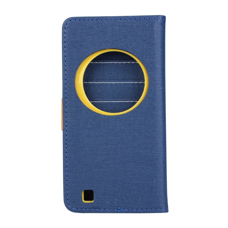 Denim Texture Horizontal Flip Solid Color Leather Case with Holder & Card Slots & Wallet for Asus ZenFone Zoom / ZX551ML