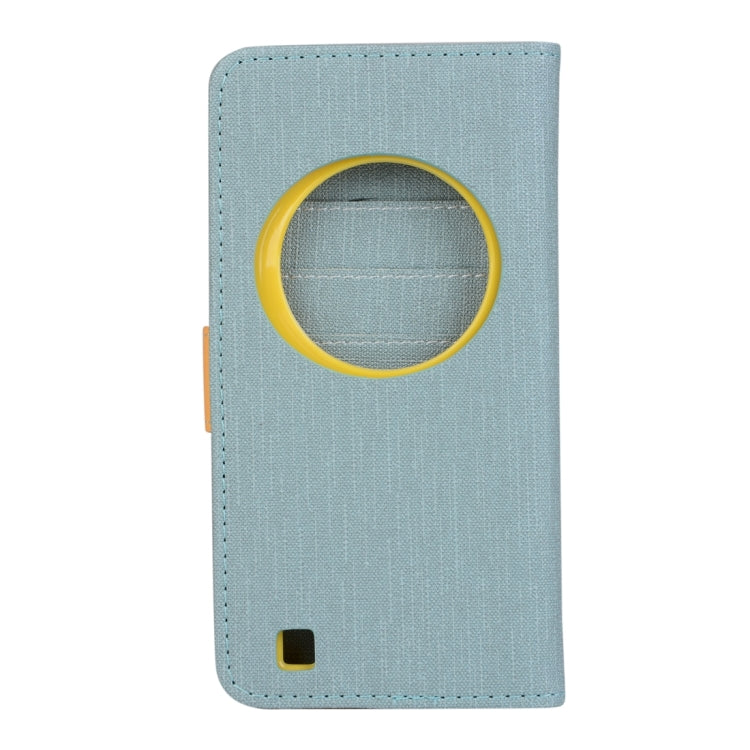 Denim Texture Horizontal Flip Solid Color Leather Case with Holder & Card Slots & Wallet for Asus ZenFone Zoom / ZX551ML