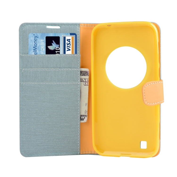 Denim Texture Horizontal Flip Solid Color Leather Case with Holder & Card Slots & Wallet for Asus ZenFone Zoom / ZX551ML