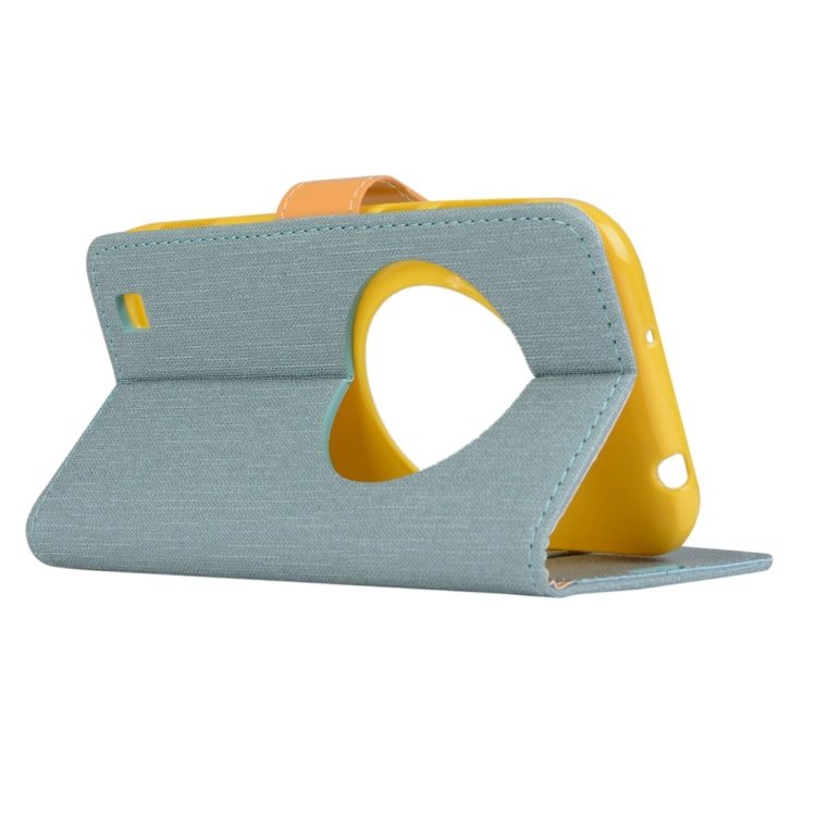 Denim Texture Horizontal Flip Solid Color Leather Case with Holder & Card Slots & Wallet for Asus ZenFone Zoom / ZX551ML