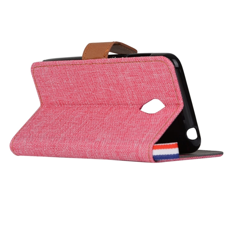 Denim Texture Horizontal Flip Leather Case with Card Slots & Holder for Meizu M2