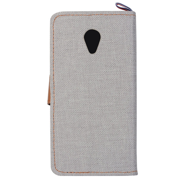 Denim Texture Horizontal Flip Leather Case with Card Slots & Holder for Meizu M2