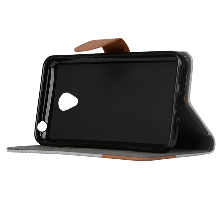 Denim Texture Horizontal Flip Leather Case with Card Slots & Holder for Meizu M2