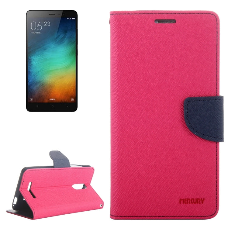 For Xiaomi  Redmi Note 3 Matching Color Cross Texture Flip Leather Case with Holder & Card Slots & Wallet