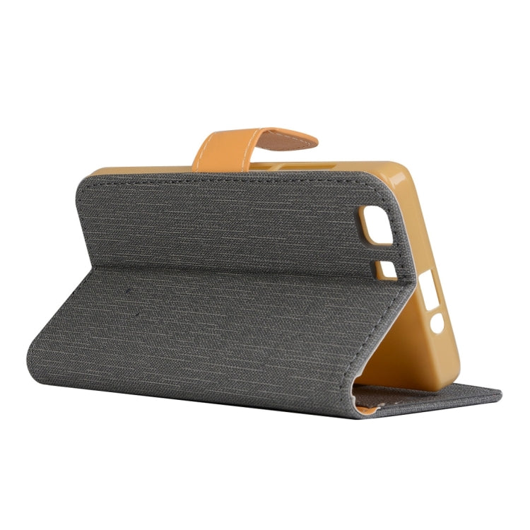 Denim Texture Horizontal Flip Solid Color Leather Case with Holder & Card Slots & Wallet for Doogee X5 (S-MPH-1005)