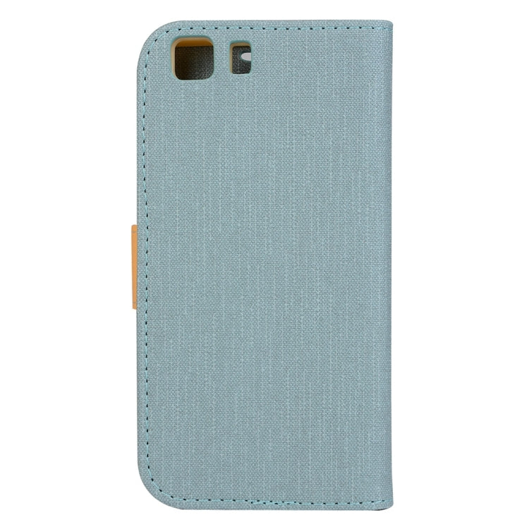 Denim Texture Horizontal Flip Solid Color Leather Case with Holder & Card Slots & Wallet for Doogee X5 (S-MPH-1005)