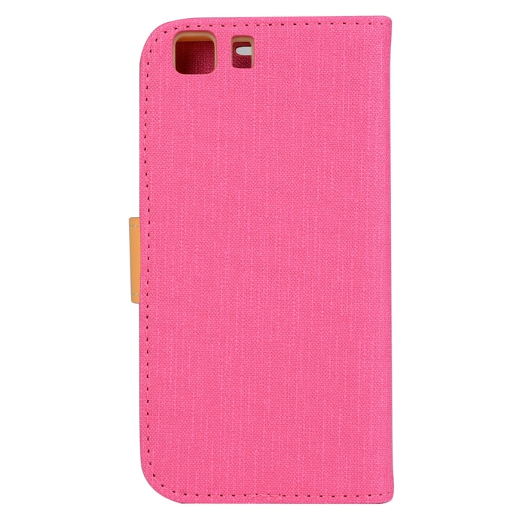 Denim Texture Horizontal Flip Solid Color Leather Case with Holder & Card Slots & Wallet for Doogee X5 (S-MPH-1005)