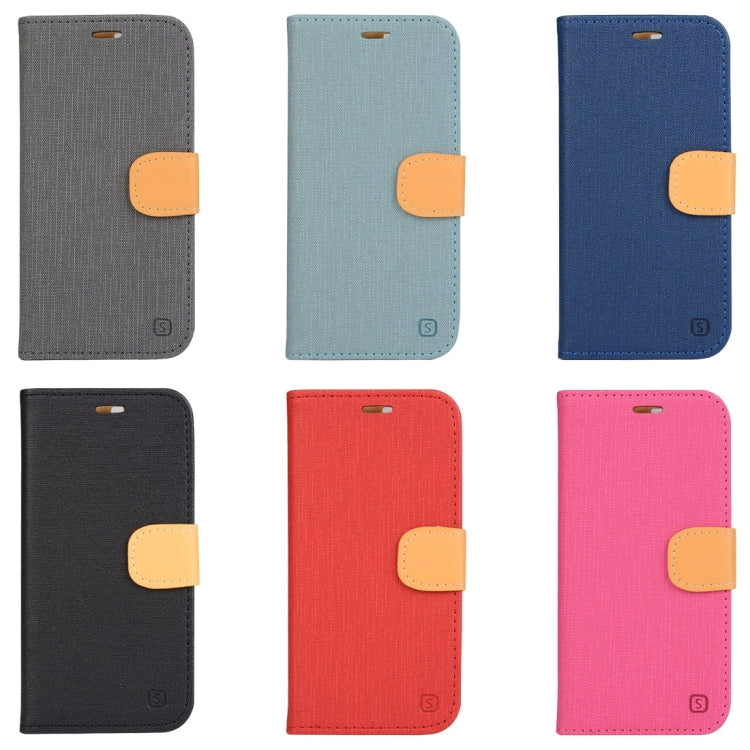 Denim Texture Horizontal Flip Solid Color Leather Case with Holder & Card Slots & Wallet for Doogee X5 (S-MPH-1005)