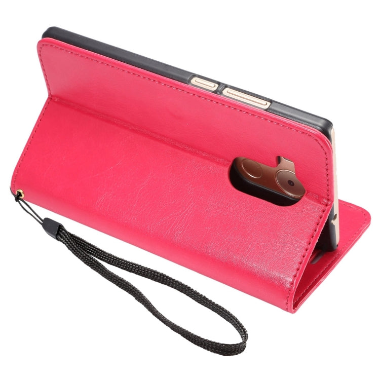 For Huawei  Mate 8 Lambskin Texture Horizontal Flip Leather Case with Holder & Lanyard & Card Slots