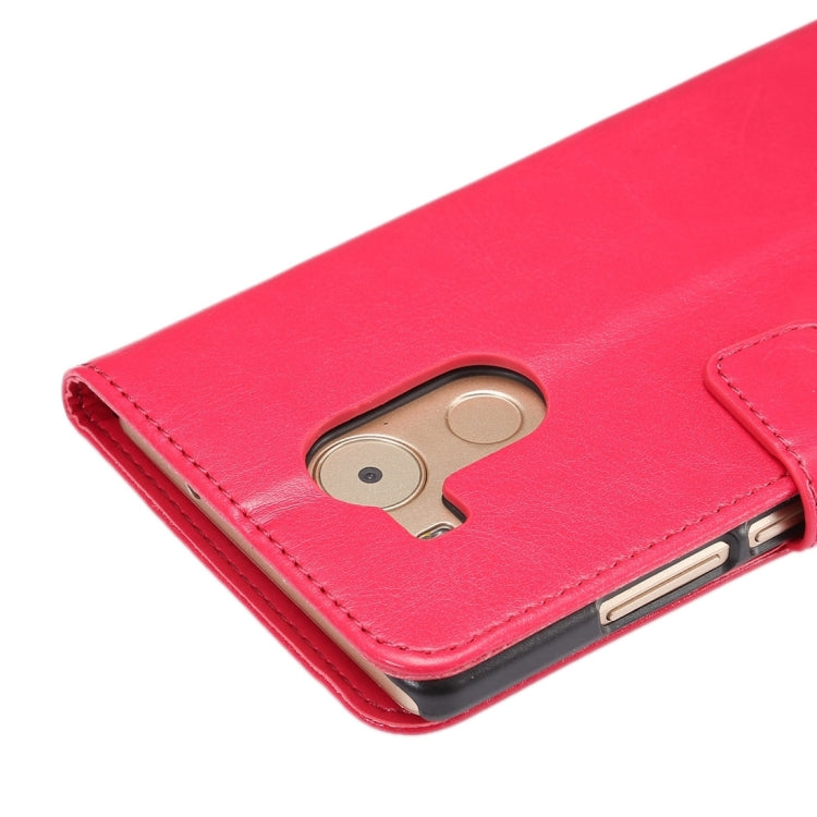 For Huawei  Mate 8 Lambskin Texture Horizontal Flip Leather Case with Holder & Lanyard & Card Slots