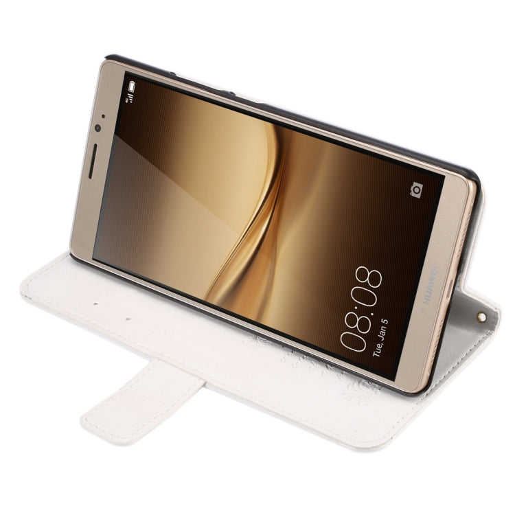 For Huawei  Mate 8 Lambskin Texture Horizontal Flip Leather Case with Holder & Lanyard & Card Slots