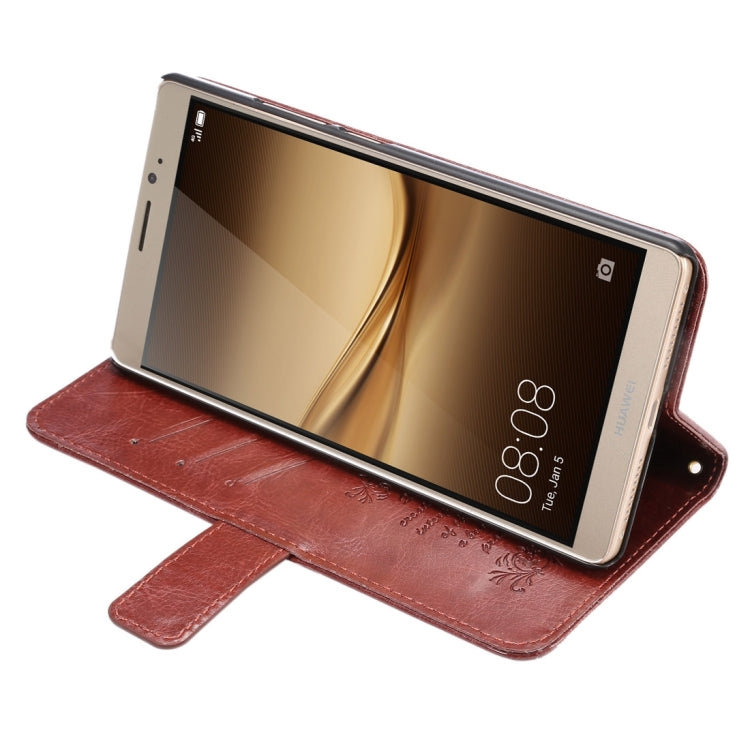 For Huawei  Mate 8 Lambskin Texture Horizontal Flip Leather Case with Holder & Lanyard & Card Slots