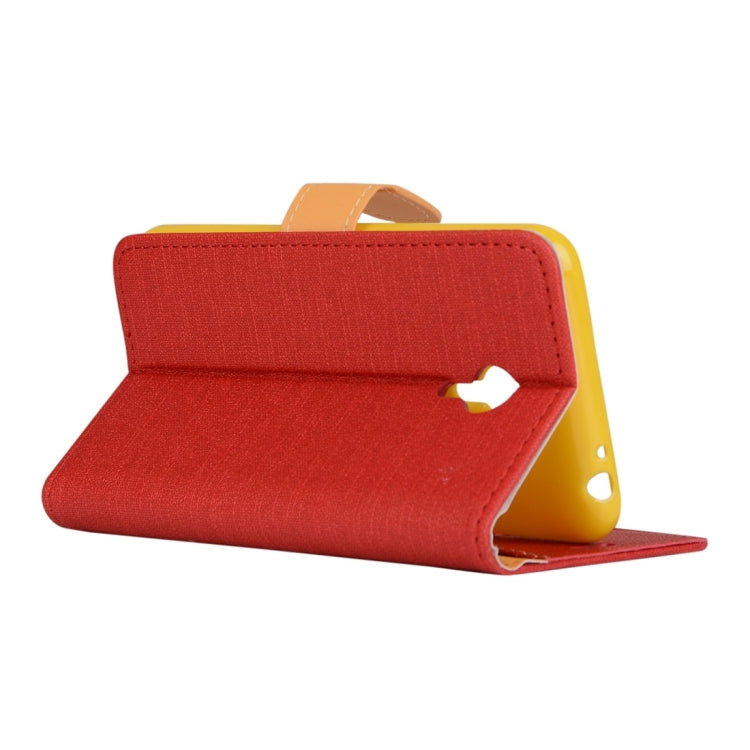 Denim Texture Horizontal Flip Solid Color Leather Case with Holder & Card Slots & Wallet for Meizu M2 Note