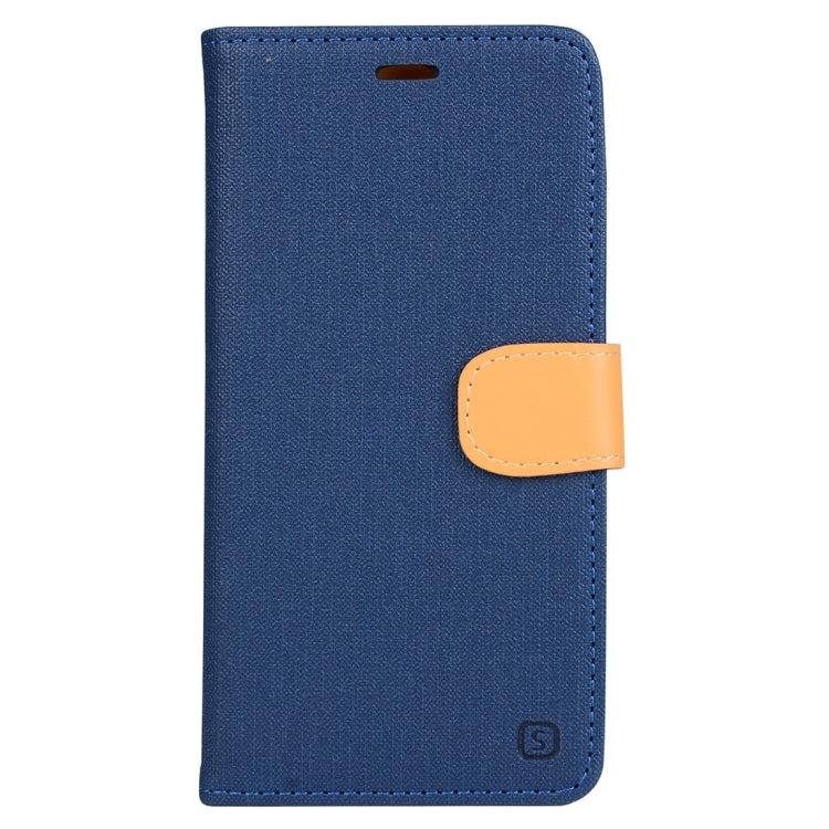 Denim Texture Horizontal Flip Solid Color Leather Case with Holder & Card Slots & Wallet for Vodafone Smart Ultra 6 / V995