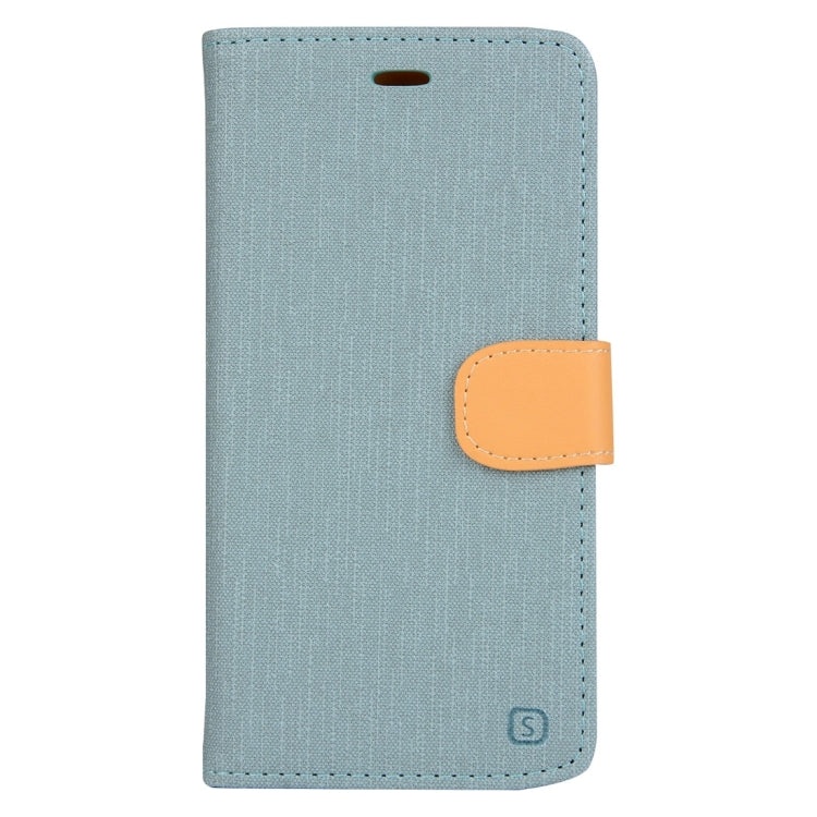 Denim Texture Horizontal Flip Solid Color Leather Case with Holder & Card Slots & Wallet for Vodafone Smart Ultra 6 / V995