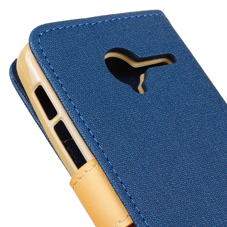 Denim Texture Horizontal Flip Solid Color Leather Case with Holder & Card Slots & Wallet for Vodafone Smart Speed 6
